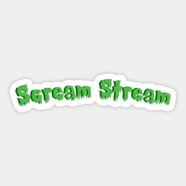 Scream Stream Text Logo Sticker by Scream Stream 